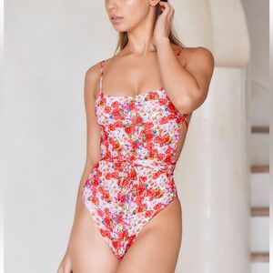 NWT Monday Swimwear Whitehaven One Piece - Petite Fleur